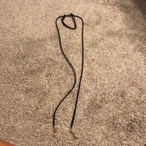 BaubleBar Choker Necklace Black and Gold